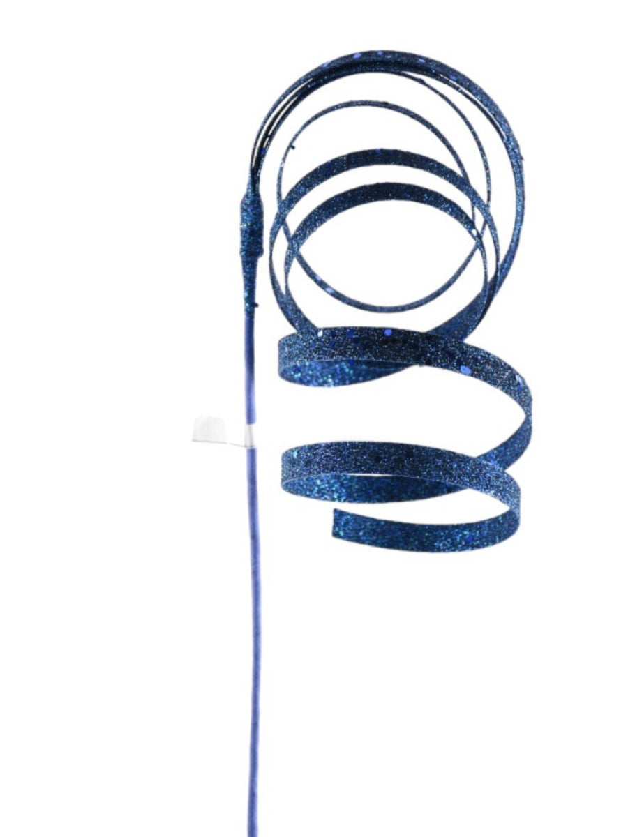 Glitter Spiral Ribbon Spray 25''